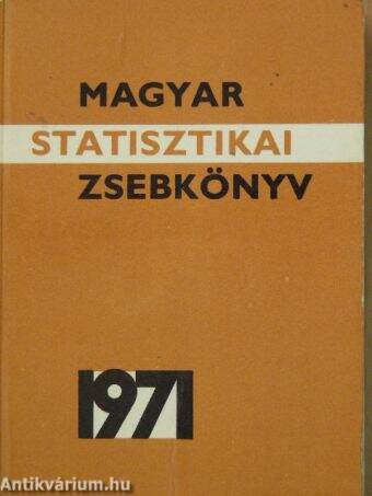 Magyar statisztikai zsebkönyv 1971.