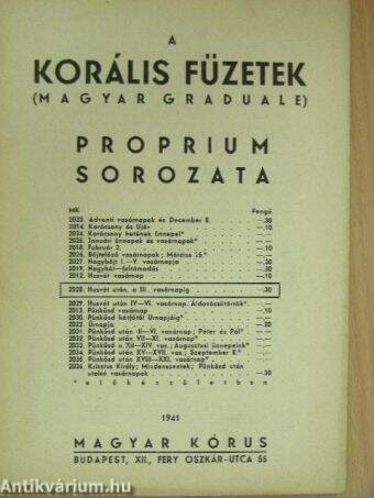 A Korális Füzetek Proprium sorozata