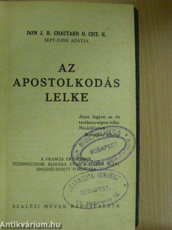 Az apostolkodás lelke