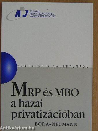 MRP és MBO a hazai privatizációban