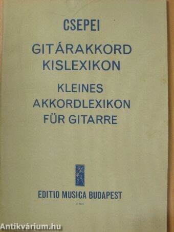 Gitárakkord kislexikon/Kleines Akkordlexikon für Gitarre