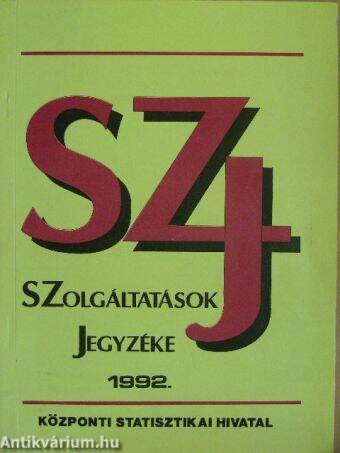 Szolgáltatások Jegyzéke 1992