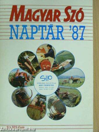 A Magyar Szó 1987. évi naptára