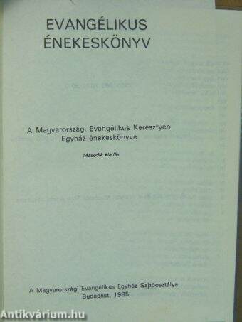 Evangélikus énekeskönyv