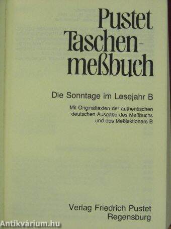 Pustet Taschenmeßbuch