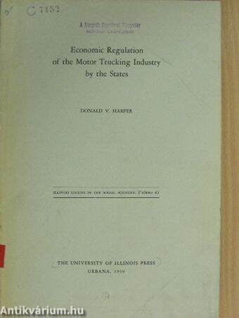 Economic Regulation of the Motor Trucking Industry by the States