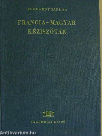 Francia-magyar kéziszótár