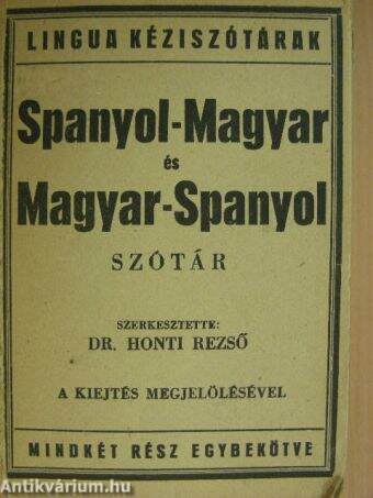 Spanyol-Magyar és Magyar-Spanyol szótár