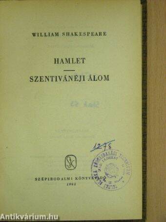 Hamlet/Szentivánéji álom