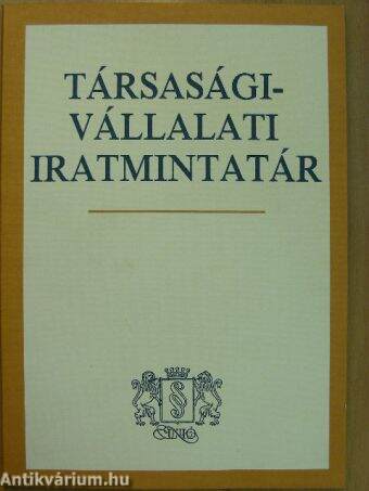 Társasági-vállalati iratmintatár