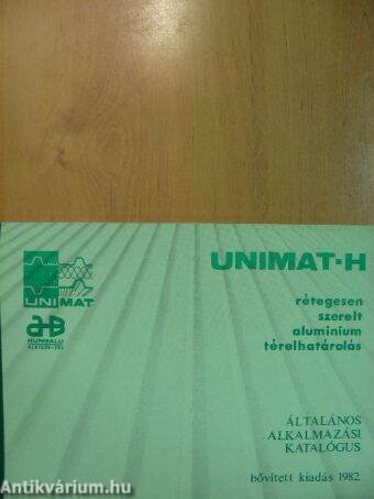 UNIMAT-H általános alkalmazási katalógus