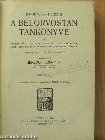 A belorvostan tankönyve I. (töredék)