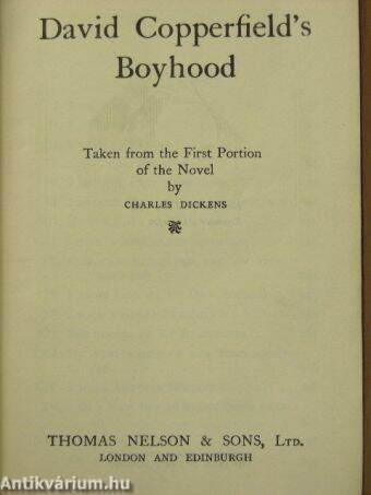 David Copperfield's Boyhood