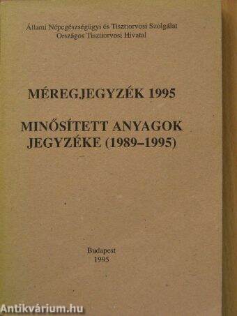 Méregjegyzék 1995