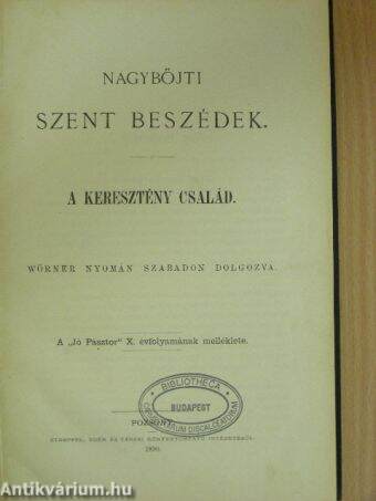 Nagybőjti szent beszédek