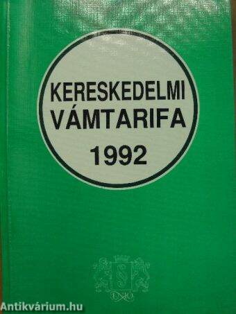 Kereskedelmi vámtarifa 1992 - Mágneslemezzel