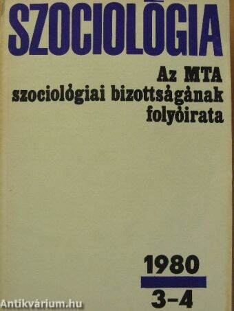 Szociológia 1980/3-4.