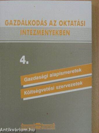 Gazdálkodás az oktatási intézményekben 4.