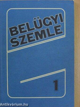 Belügyi Szemle 1989. január