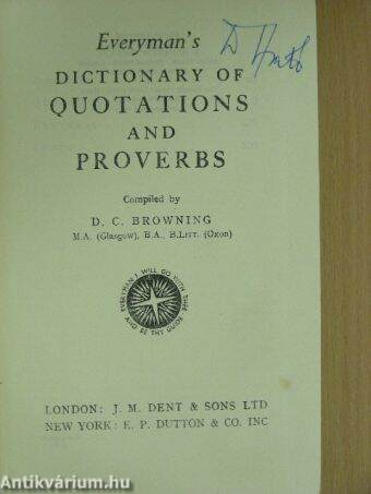 Everyman's Dictionary of Quotations and Proverbs