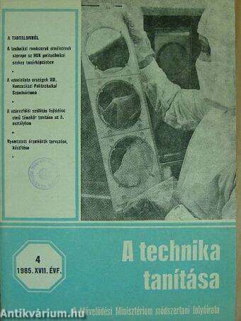 A technika tanítása 1985/4.