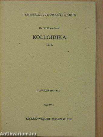 Kolloidika II/1. 