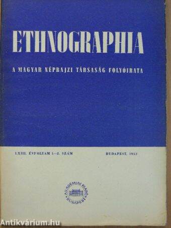 Ethnographia 1952/1-2. szám