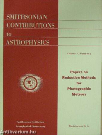 Smithsonian Contributions to Astrophysics 1957 Volume 1, Number 2