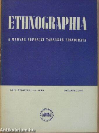Ethnographia 1953. 1-4. szám