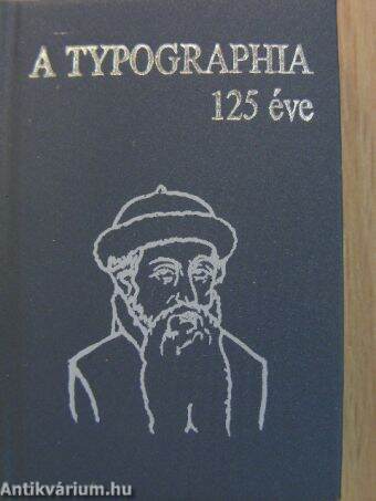 A Typographia 125 éve (minikönyv) (számozott)