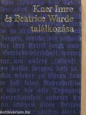 Kner Imre és Beatrice Warde találkozása (minikönyv) (számozott)