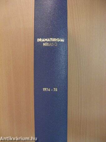 Dramaturgiai híradó 1974-75. (vegyes számok) (13 db)