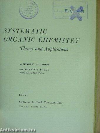 Systematic Organic Chemistry