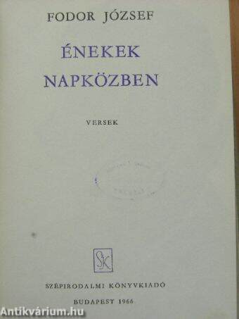 Énekek napközben