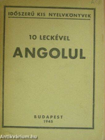 10 leckével angolul