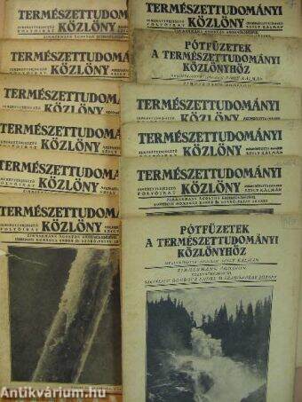 Természettudományi Közlöny 1941. (nem teljes évfolyam)