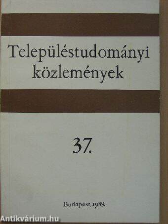 Településtudományi közlemények 37.