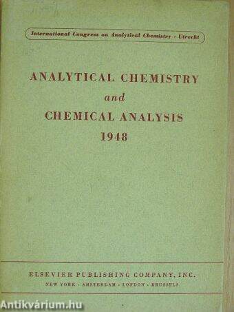 Analytical Chemistry and Chemical Analysis 1948