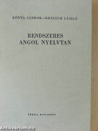 Rendszeres angol nyelvtan