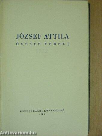 József Attila összes versei