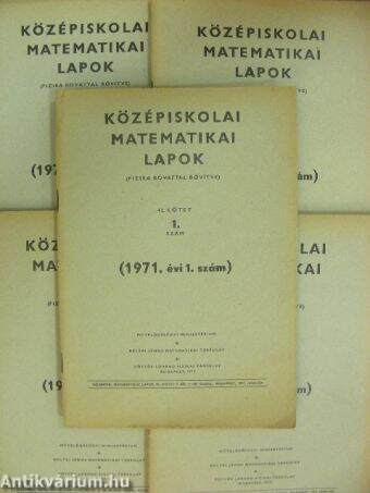 Középiskolai matematikai lapok 1971. január-május