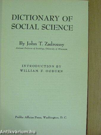 Dictionary of Social Science