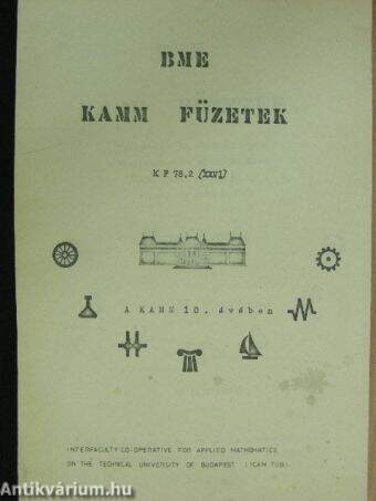 BME KAMM füzetek KF 78,2 (XXVI)