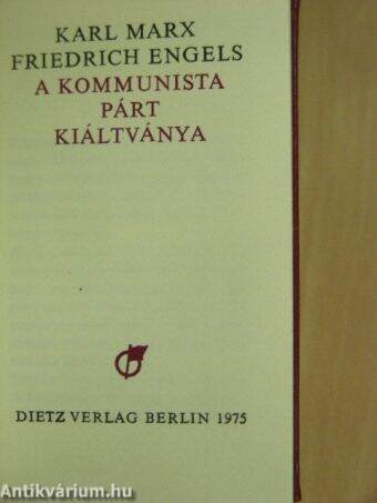 A Kommunista Párt kiáltványa