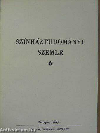 Színháztudományi Szemle (vegyes számok) (5 db)