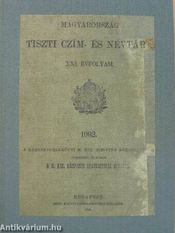 Magyarország tiszti czím- és névtára 1902.