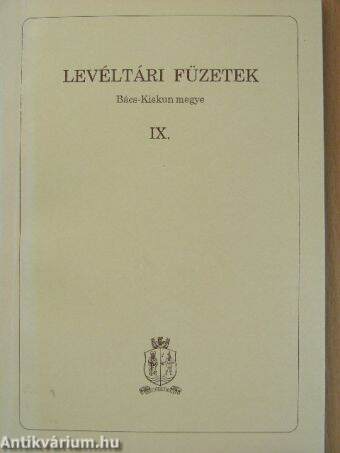 Levéltári füzetek IX.