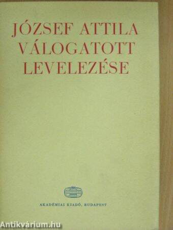 József Attila válogatott levelezése