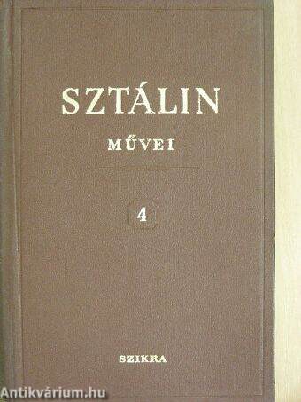 I. V. Sztálin művei 4.