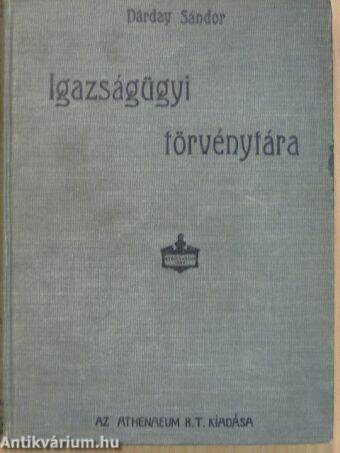 Dárday Sándor Igazságügyi törvénytára VII.